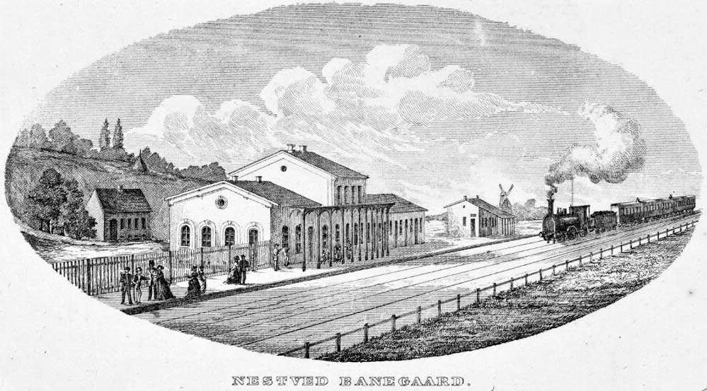 første banegård 1870
